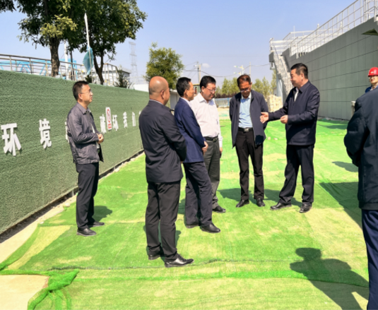 市人大調研城東污水處理廠(chǎng)二期項目(圖1)